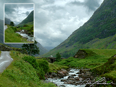 Scottish Valley and Stream