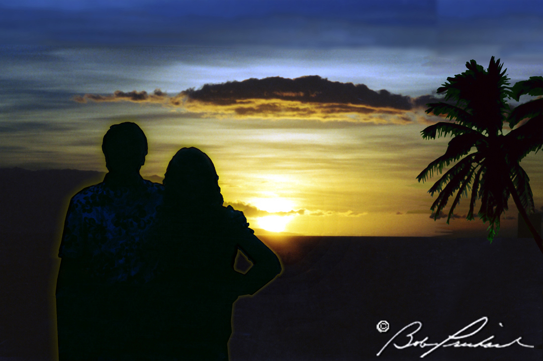 Hawaii Sunset Couple